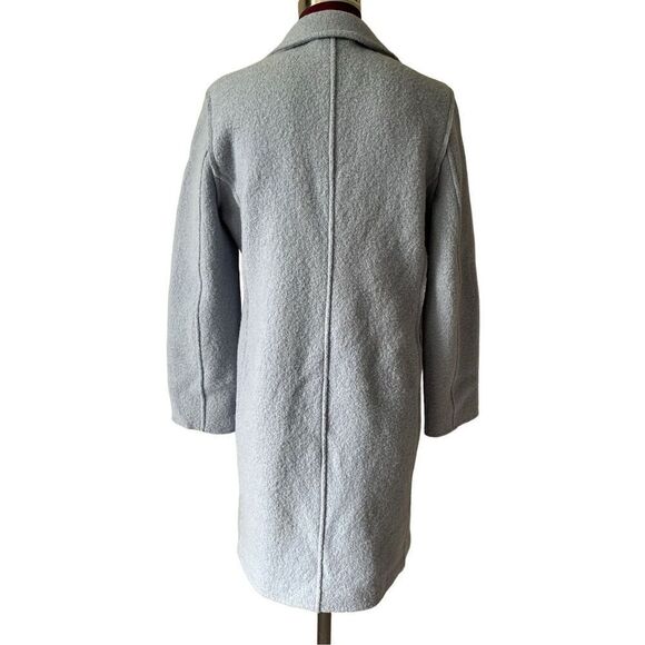 ❗️Final Price❗️J.Crew Daphne Topcoat in Boiled Wool Mountain Blue size 4-6 - Picture 5 of 14